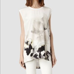 Allsaints Silk Nico Aura Top Size 0/ Fits Small